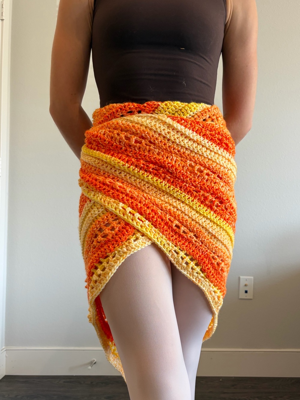 Handmade Crocheted Ballet Warmup Wrap